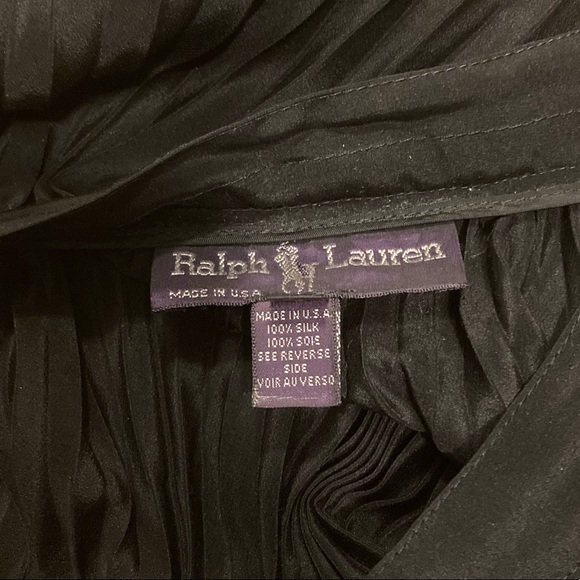 Vintage Purple Label Ralph Lauren Black Midi Skirt - Picture 4 of 5